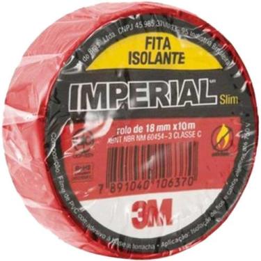 Imagem de Fita Isolante 18mm X 10m Imperial Vermelha 3m - 3M