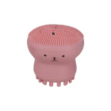 Imagem de Esponja De Silicone Facial Em Formato De Água Viva Para Banho Esfoliaç