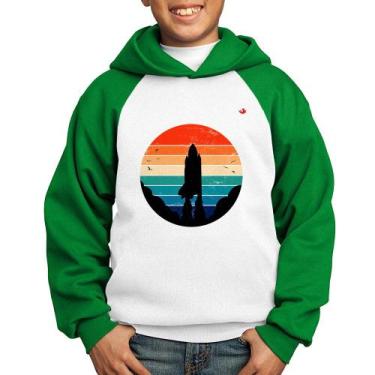 Imagem de Moletom Infantil Astronomia Vintage Sunset - Foca na Moda, Branco, Ver