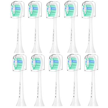 Imagem de Utimcare Cabeças de substituição compatíveis com escova de dentes elétrica Philips Sonicare, pacote com 10, refis
