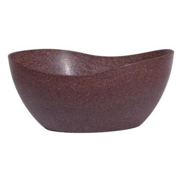 Imagem de Tigela saladeira bowl oval servir 1,9lt marrom escuro - Evo