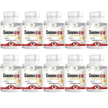 Imagem de KIT C/10 Coenzima Q10 + L Triptofano 60 Cápsulas - Fits Life