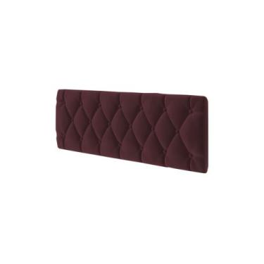 Imagem de Cabeceira Estofada Cama Box Solteiro 90 cm Paris - Magazine L, Vinho