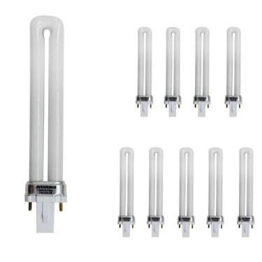 Imagem de Lâmpada compacta lynx s 2pinos 9w 4000k(branco neutro)g23 kit10 - Sylv