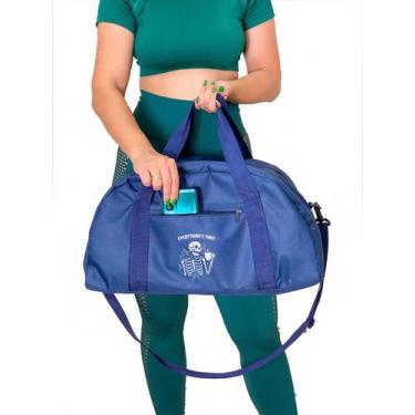 Imagem de Mala grande Nylon Academia - Caveira is fine - Bolsa para Homens e Mul