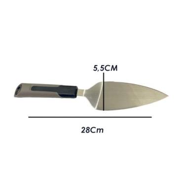 Imagem de Espátula De Metal Para Bolo Torta Confeitaria Com Serra - CRB