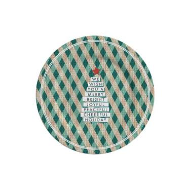 Imagem de JOGO DE SOBREMESA NATAL ALLEANZA C/6 PRATOS JOY 1ª LINHA