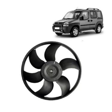 Imagem de Eletroventilador Ventoinha Radiador Doblo 2002 a 2009  S/ar - Fiat