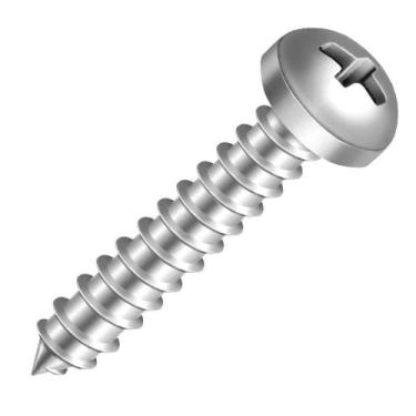 Imagem de Parafuso Ciser Cabeça Panela Phillips AA RI Zincado 3,9x25 - Embalagem