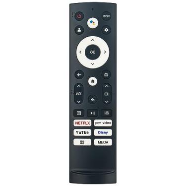 Imagem de Substituição de controle remoto de comando de voz ERF3S90H compatível com Hisense Google Smart TV 43A65H 43A68H 43A6H 50A65H 50A68H 50A6H 55A6H 55U6H 55U75H 55U7G 55U7H 55U8H 65A68H 65A68H U6H 65 U75H