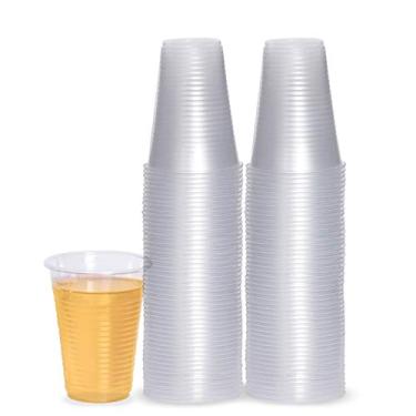 Imagem de Copos de plástico descartáveis de peso médio, transparentes, transparentes, para beber, 7 oz cups, 7 ounce, 100