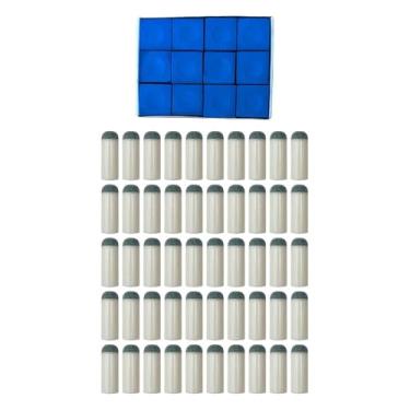 Imagem de YIJU Pacote com 50 Peças para Sinuca e Giz, 9mm