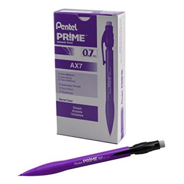 Imagem de Pentel Lapiseira Prime 0,7 mm, tubo violeta, caixa com 12 (AX7V)