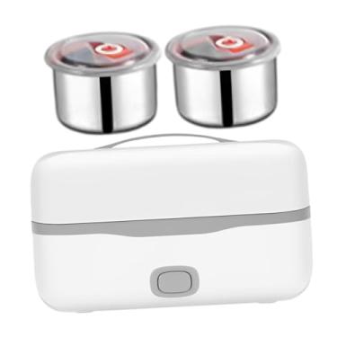 Imagem de Bothyi Caixa de almoço elétrica almoço mais quente recipiente prático removível comida mais quente lancheira para trabalho escritório em casa viagem, Alça Intermediária de 1 Camada