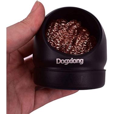 Imagem de Limpador de ponta de ferro de solda de solda para limpeza de fio de aço com suporte preto