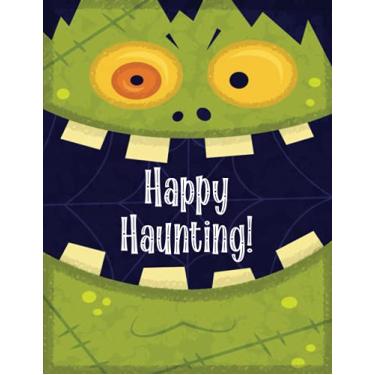 Imagem de Frankenstein: Happy Haunting • College-rule notebook • 100 pages • 8.5"x11" • Halloween Journal