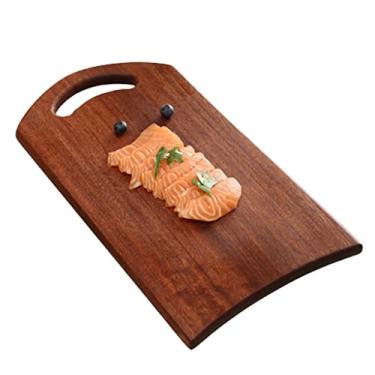 Imagem de Espaçoso Tábua de charcutaria de Halloween com alça Tábua de queijo Tábua de cortar pão Prato de pizza de madeira Bandeja para festa divertida Multifuncional