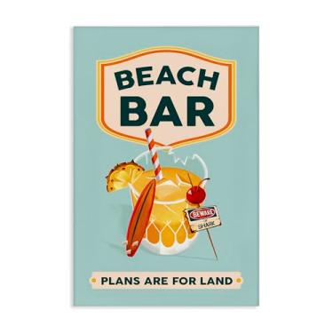 Imagem de Stupell Industries Arte de parede em tela de coquetel de bar de praia por The Whiskey Ginger, 40 x 61 cm