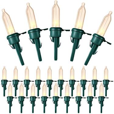 Imagem de Lâmpada de substituição de LED de Natal grande angular Lâmpada de Natal LED Lâmpada de Natal externa Lâmpada de substituição Mini Lâmpada de LED para Jardim Festa de árvore de Natal (120, Branco quente)