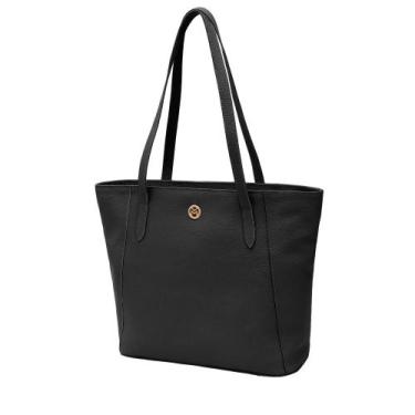 Imagem de Bolsa de Couro Mariart Manacá, Preto