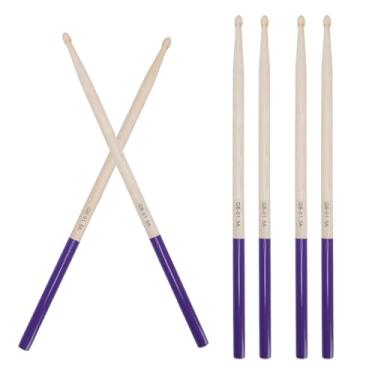 Imagem de Baquetas 5A, 3 Pares de Baquetas de Madeira de Bordo Baquetas Profissionais Com Ponta de Madeira 5A Com Cabo Antiderrapante e Ponta Oval, para Bateristas Profissionais e Iniciantes