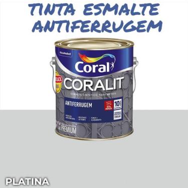 Imagem de Esmalte Antiferrugem Coralit Premium Coral 3,6l Cores, Platina