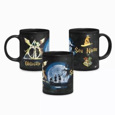 Imagem de Caneca Harry Potter Obliviate - Relíquias da Morte com Nome Personaliz
