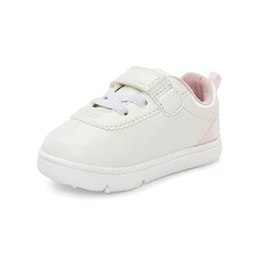 Imagem de Carter's Sapato feminino Morgan-gp First Walker, Branco novo, 18