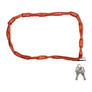 Imagem de Nicerity Cadeado para bicicleta Cadeado de bicicleta, 10 m de comprimento, resistente, antifurto, cadeado grosso de corrente de bicicleta com conjunto de chaves para porta, portão, cerca,