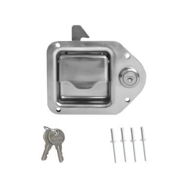 Imagem de higehio Substituição de trava de caixa de ferramentas de caminhão, alça de substituição de trava de caixa de ferramentas de aço inoxidável, 4-3/20.3 cm x 3-1/10.2 cm para trailer, caixas de