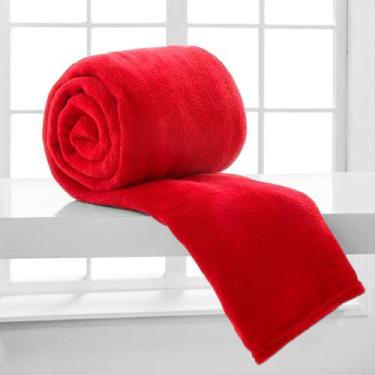 Imagem de Manta Casal Microfibra Lisa Celta - CORTTEX, Vermelho