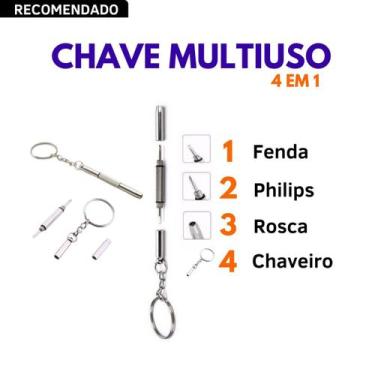Imagem de Chave 4 Em 1 Para ajuste em Óculos 4 Funções - Óptico