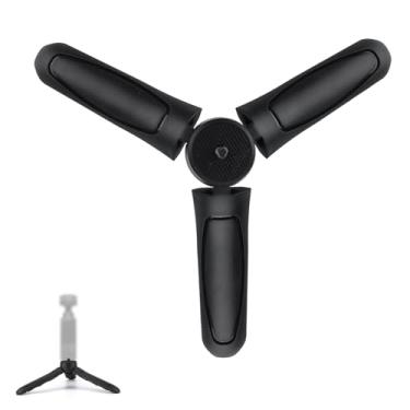 Imagem de Mini tripé compatível com DJI Osmo Pocket 3 e 2, suporte de bolso portátil ABS preto, suporte de tripé, bastão de selfie, acessórios ideais para vários equipamentos de filmagem