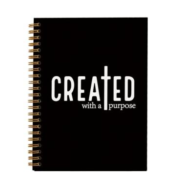 Imagem de OXW Cadernos de diário bíblico para anotações, diário cristão criado com um propósito, diário de oração das escrituras para mulheres, caderno de estudo da Bíblia, caderno espiral pautado pela