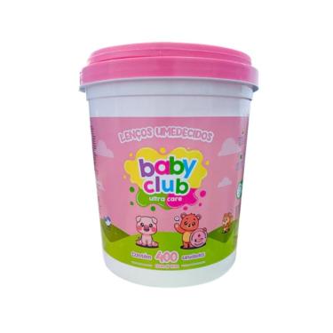 Imagem de Baby Club Lenços Umedecidos Balde Rosa 400 Folhas