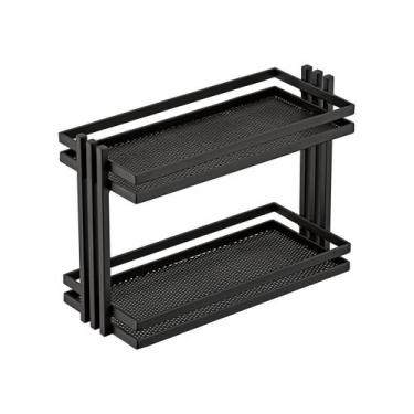 Imagem de Bandeja Multiuso Organizador Hara Lívia 32,5 x 21 x 14 cm, Preto