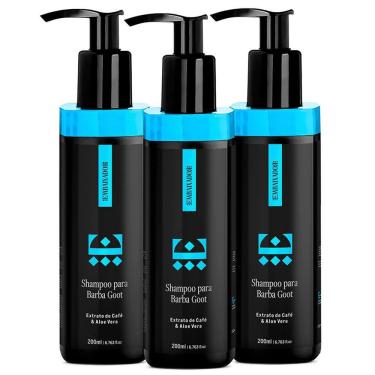 Imagem de Kit 03 Shampoo Para Barba Goot Embaixador 200Ml