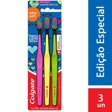 Imagem de Escova Dental Colgate Ultra Soft Ultra Suave Macia c/3 Unidades