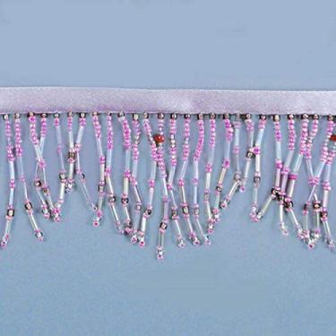 Imagem de Expo International Pacote com franjas de contas de corneta e semente de 1 jarda, lavanda