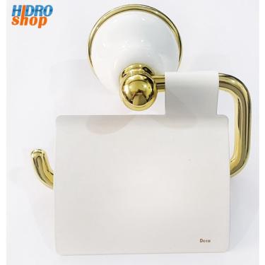 Imagem de Papeleira Deca Belle Époque Branca Com Dourado - 2021EDOBR