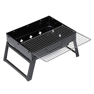Imagem de Portátil Compacto Carvão Churrasqueira Churrasqueira Barras de Fogão Fumador Outdoor Camping Dobrável Piquenique Churrasco Ferramentas