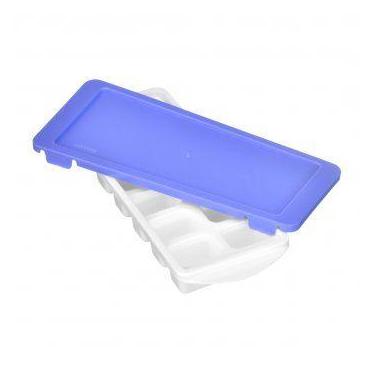 Imagem de Forma De Gelo Com Tampa 12 Cavidades Resistente Branca - Plásticos San