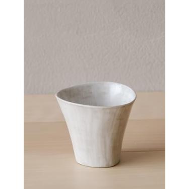 Imagem de WENSHUO Copo de cerâmica para aquecer as mãos, sem alça, xícara de café japonesa Arita-yaki, 180 ml, 1 pacote (branco pérola, 177 ml)