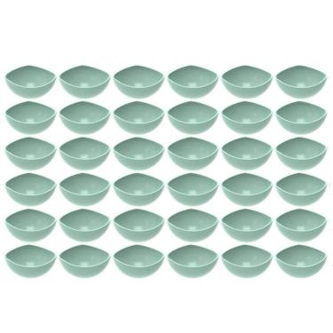 Imagem de Kit 36 Potes de Sobremesa Doces 265ml Plástico Verde Menta Crippa Restaurante Hotel