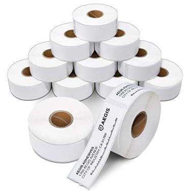 Imagem de Aegis Adhesives - Substituição de etiquetas térmicas diretas compatíveis para DYMO 30252 (1-1/20.3 cm x 3-1/5.1 cm) Endereço e código de barras - Use com impressoras Labelwriter 450, 450 Turbo, 4XL
