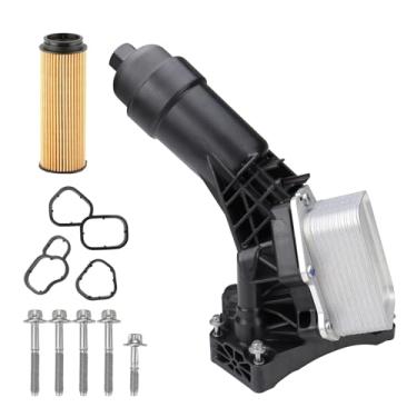 Imagem de 11428651710 11428580414 Conjunto de refrigerador de óleo do motor regular com sensor de refrigerador de óleo e kit de juntas para BMW B48 230i 330 430i 530i 540i X3 X4 Z4 G20 G30 G32 G11 G01 G01 G01