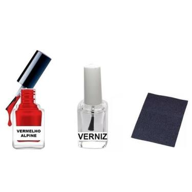 Imagem de Tinta De Retoque Tira Risco Carro Fiat - Vermelho Alpine - Jhow Adesiv