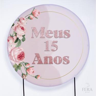 Imagem de Painel Decorativo para Festa 1,30x1,30 metros Vesti Fácil com Elástico 15 Anos - Fera P...