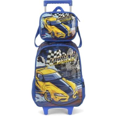 Imagem de Kit Mochilete Lancheira Luxcel Forca4 Azul