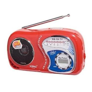 Imagem de Rádio Lelong Le-603 - Bolso Portátil Com Relogio Am/ Fm